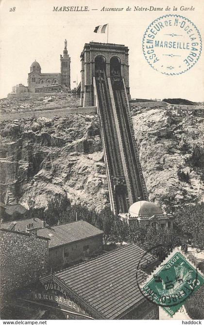 MARSEILLE : ASCENSEUR DE NOTRE DAME DE LA GARDE