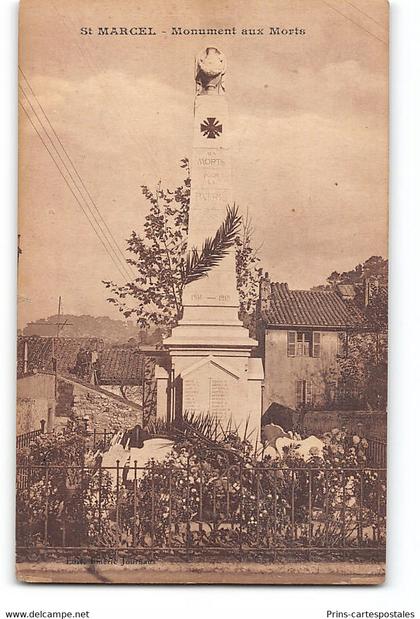 CPA 13 Marseille St Marcel Monument aux Morts