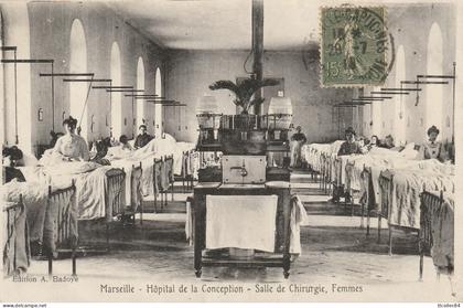 CPA-13-MARSEILLE-Hôpital de la Conception-Salle de chirurgie, femmes