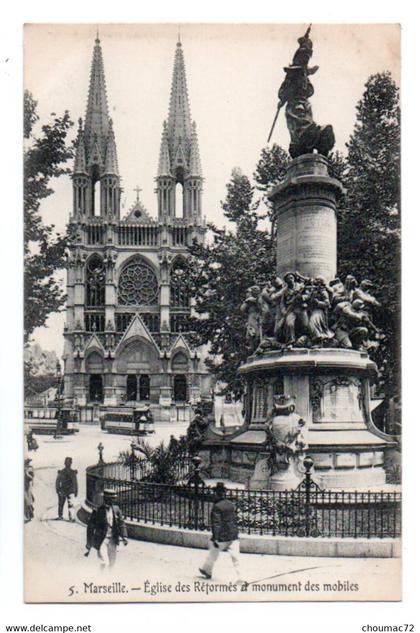 (13) 056, Marseille Centre-Ville, Eglise des Réformés et Monument des Mobiles