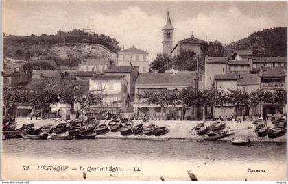 13 - L'ESTAQUE -- Quai et l'Eglise