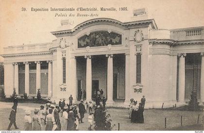 marseille * exposition internationale d'électricité de 1908 * le palais des beaux arts * expo