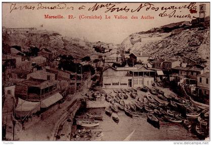 MARSEILLE - LE VALLON DES AUFFES - CORNICHE.