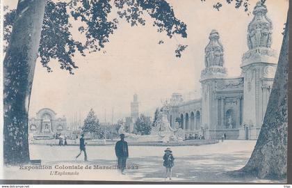 Marseille (Exposition Coloniale de 1922) - l'Esplanade