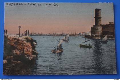 entrée du Vieux port--MARSEILLE CPA-Carte Postale[13] Bouches-du-Rhône