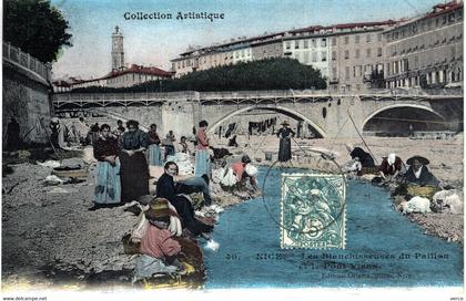 Carte POSTALE  Ancienne  de  NICE - Les blanchisseuses du Paillon