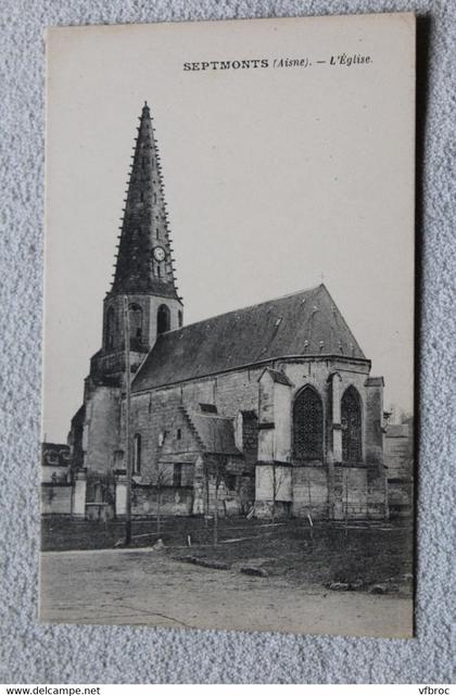 Septmonts, l'église, Aisne 02