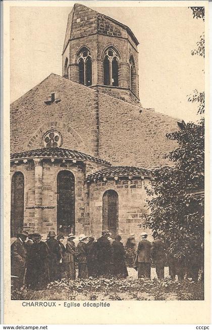 CPA Charroux Eglise décapitée