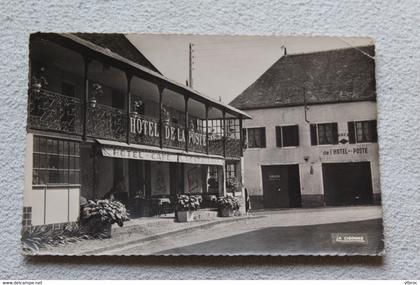 Cpsm 1960, Varennes sur Allier, hôtel de la poste, Allier 03