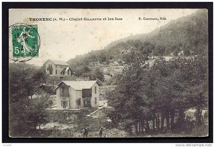 CPA  ANCIENNE- FRANCE- THORENC (06)- CHALET GILLETTE ET LES IRIS- ANIMATION