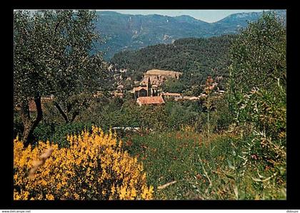 06 - Sclos de Contes - Vue générale, au fond Chateauneuf de Contes et le Col - CPM - Carte Neuve - Voir Scans Recto-Vers