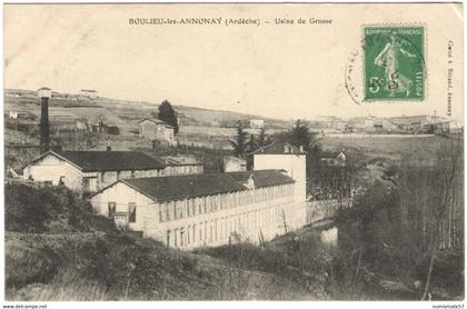 CPA BOULIEU LES ANNONAY - Usine de Grusse - Cliché A. Béraud , Annonay