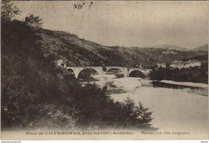 CPA Pont de CHAMBONAS prés LES VANS (142439)