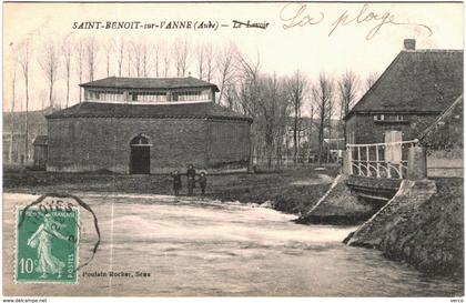 Carte Postale Ancienne de SAINT BENOIT SUR VANNE -La Plage