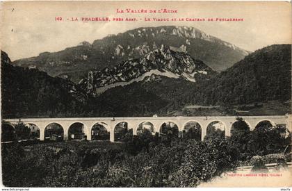 CPA La Pradelle, pres Axat Le Viaduc et le Chateau FRANCE (1013331)