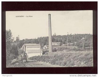 14 saint rémy les mines édit. gillette  train locomotive de mines