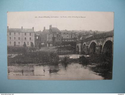 Carte Pont-d'Ouilly - Le Pont, côté d'Ouilly-le-Basset