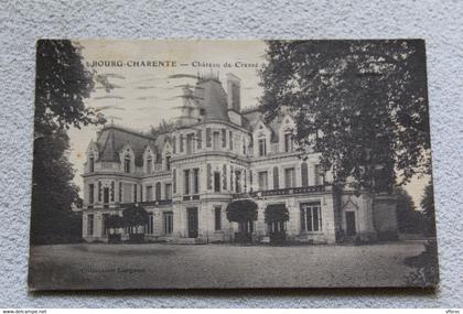 Cpa 1933, Bourg Charente, château de Cressé, Charente 16