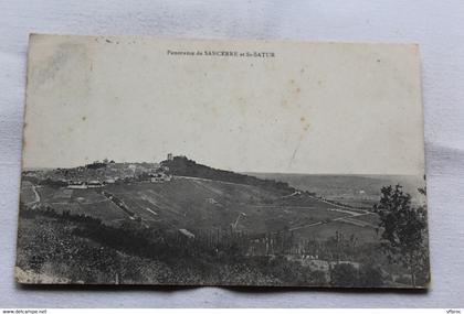 Cpa 1908, panorama de Sancerre et saint Satur, Cher 18