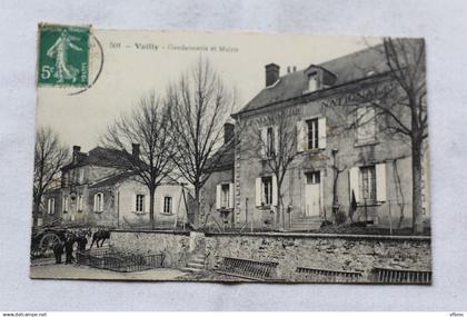 Vailly, gendarmerie et mairie, Cher 18