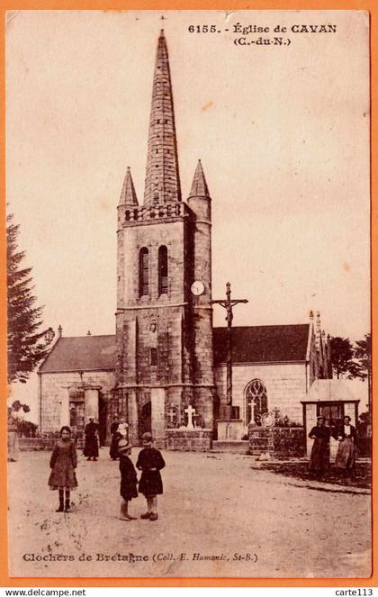 22 - B34403CPA - CAVAN - Eglise - Bon état - COTES-D'ARMOR