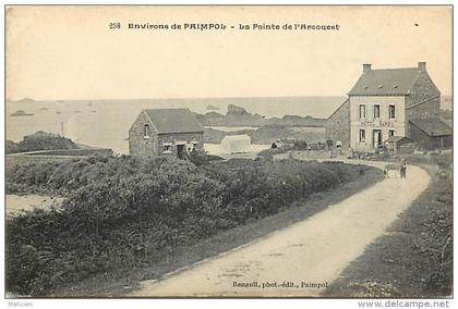 - côtes d armor -ref -C 361 - environs de paimpol - pointe de l arcouest - hotel barbu -  carte bon etat -