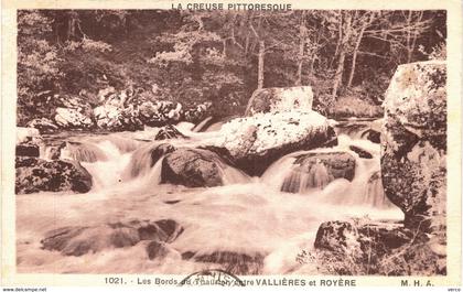 Carte postale ancienne de  les Bords du THAURRON entre VALLIERES et ROYERE