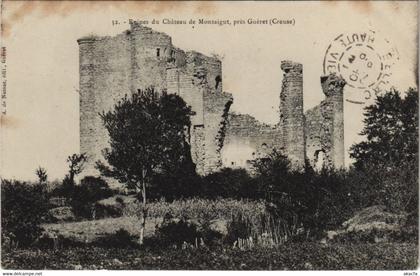 CPA Ruines du Chateau de Montaigut pres GUERET (121757)