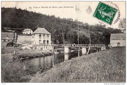 ENVIRONS D´AUBUSSON PONT ET MOULIN DE BOTTE