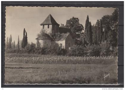 24 - Condat sur Vézere - L'eglise de condat et chute du Coly - carte photo