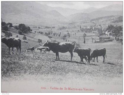 vallée de Saint-Martin-en-Vercors ( Drôme) Rhône Alpes—>1907 CPA N°209 collections Peyrouse Valence>St Barnabé Marseille