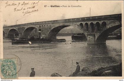 CPA GAILLON-Pont de Courcelles (29217)