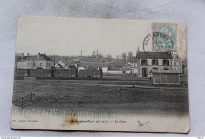 Gallardon Pont, la gare, Eure et Loir 28