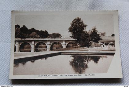 Marboue, les bords du Loir, la piscine, Eure et Loir 28