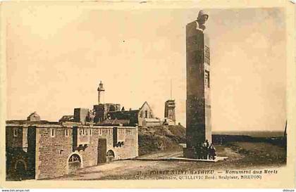 29 - Pointe Saint Mathieu - Monument aux Morts - Animée - CPA - Voir Scans Recto-Verso