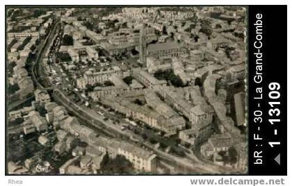 30 La Grand-Combe - LA GRAND' COMBE (Gard) 3 - Vue aérienne - Les Boulevards - vue aerienne - cpsm -  /  D30D  C30132C