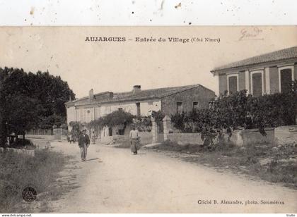 AUJARGUES ENTREE DU VILLAGE ( COTE NIMES )