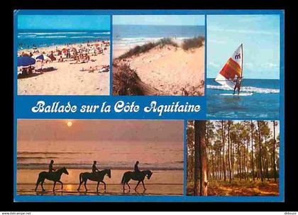 33 - Gironde - La Cote Aquitaine - Multivues - Chevaux - CPM - Voir Scans Recto-Verso