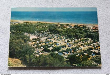 Cpm, Villeneuve les Beziers, vue aérienne du camping de Venissieux, Hérault