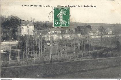 CPA Saint-Paterne Château et Propriété de la Roche-Racan