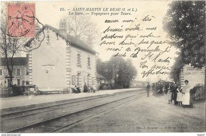 Saint-Martin-le-Beau - La Gare - Voyageurs pour Tours