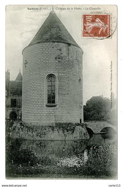 37 - B4348CPA - SONZAY - Château de la Motte - La chapelle - Très bon état - INDRE-ET-LOIRE