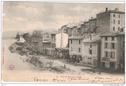 Carte Postale Ancienne de Quai du Bourg de Péage