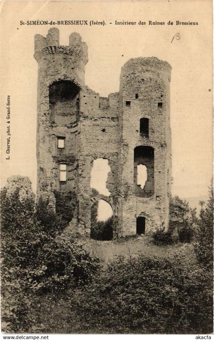 CPA St-SIMEON-de-BRESSIEUX - Intérieur des Ruines de BRESSIEUX (653098)