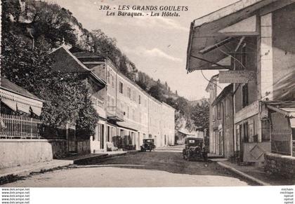 C P A   38  -    LES GRANDS GOULETS - les baraques  - les hotels