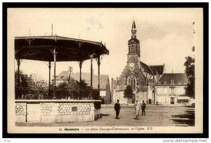 41 Montoire-sur-le-Loir kiosque eglise sépia D41D K41149K C41149C RH069462