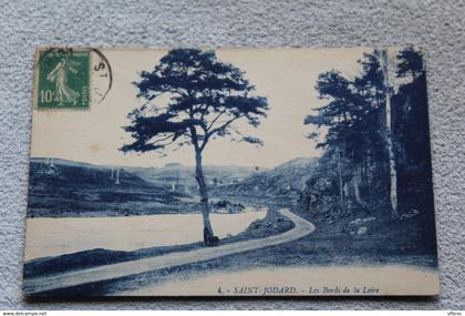 Cpa 1923, Saint Jodard, les bords de la Loire, Loire 42