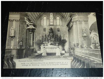 LA MEILLERAYE-DE-BRETAGNE - ABBAYE DE MALLERAY CHOEUR DE LA CHAPELLE ABBATIALE - 44 LOIRE ATLANTIQUE