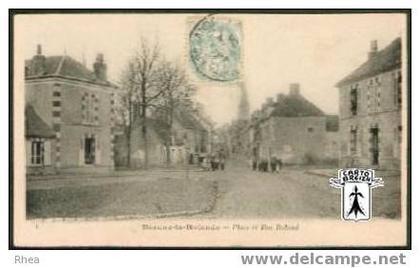 45 Beaune-la-Rolande - 4  Beaune-la-Rolande - Place et Rue Roland - cpa