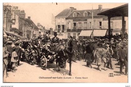 Châteauneuf sur Loire - Corso fleuri - Pub au dos